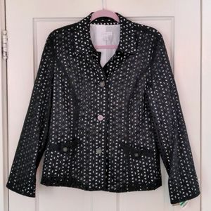 Black Eyelet Jacket - new with tags!
